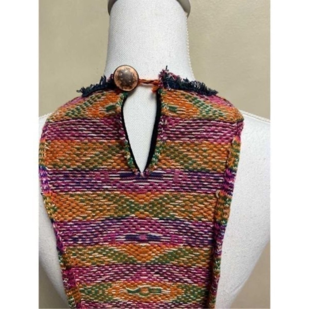 Free People Colorful Knit mini dress sleeveless XS NWT - Picture 5 of 8